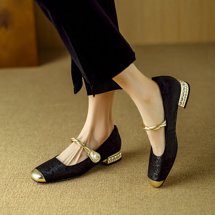Constance Women's Leather Mary Jane Flats 3