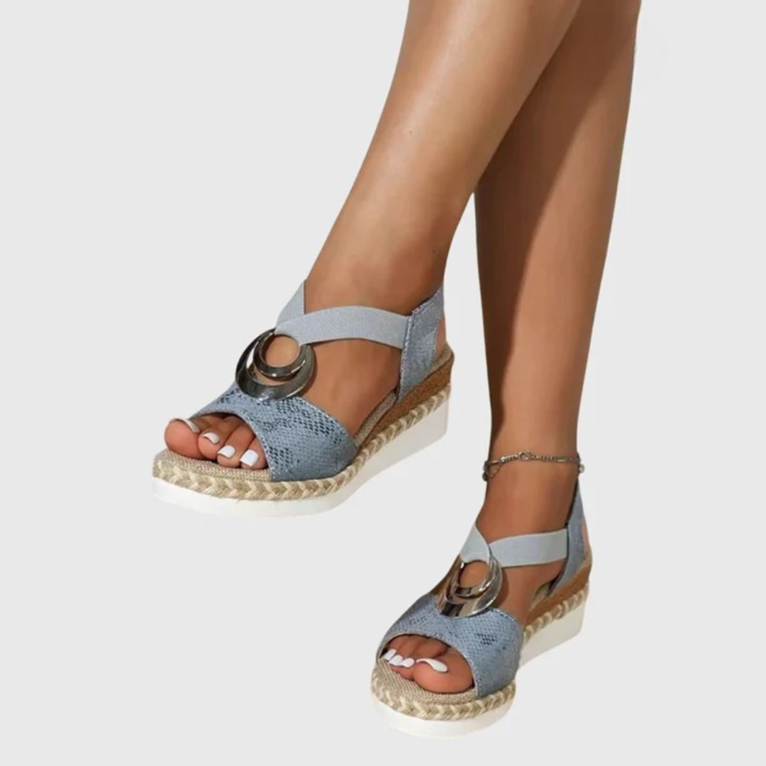 Cordelia Women's Woven Platform Wedge Sandals 6
