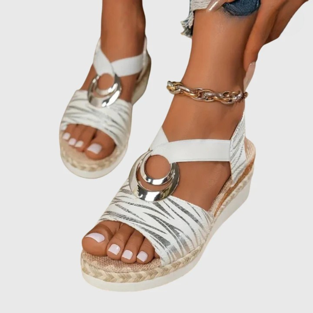 Cordelia Women's Woven Platform Wedge Sandals 7