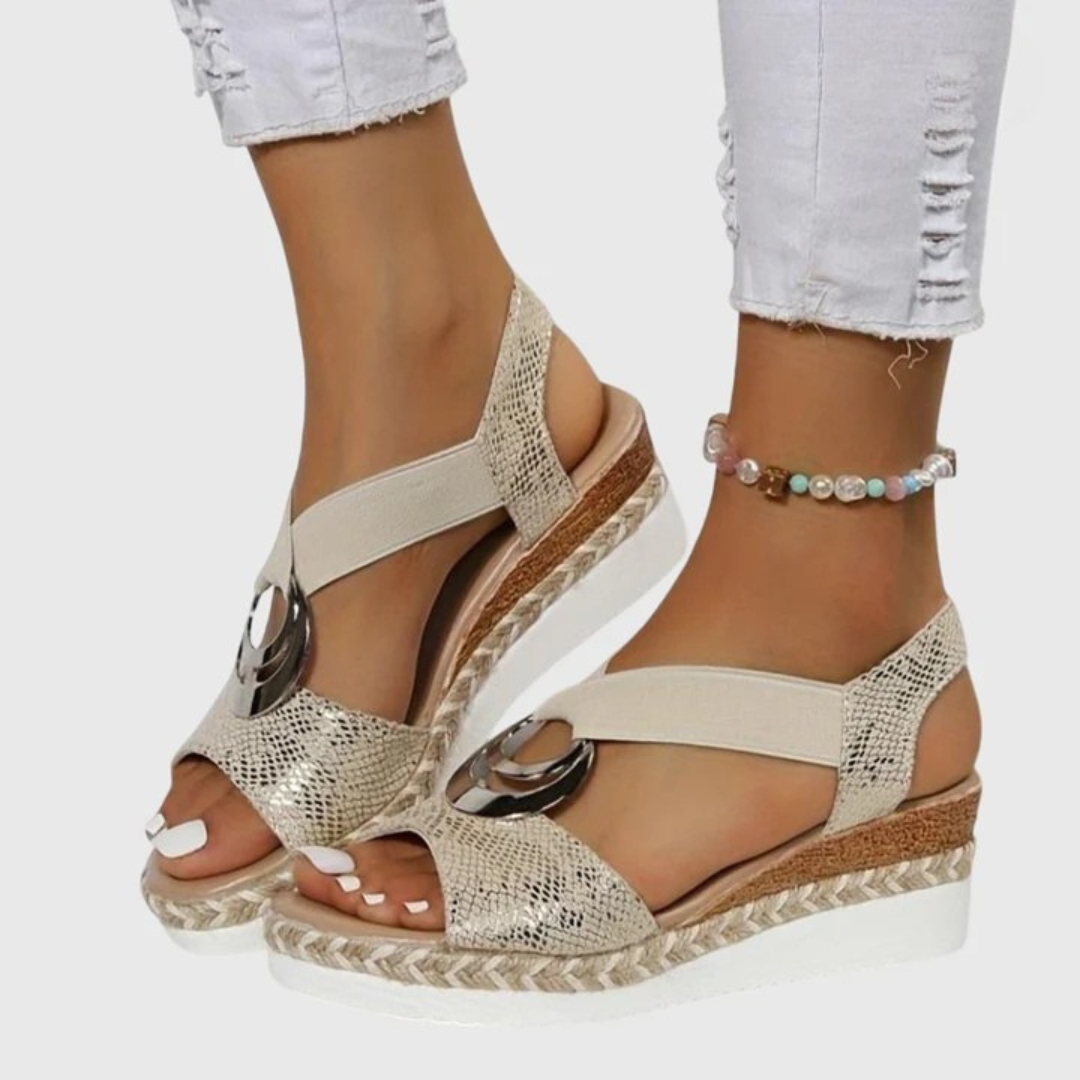 Cordelia Women's Woven Platform Wedge Sandals 9