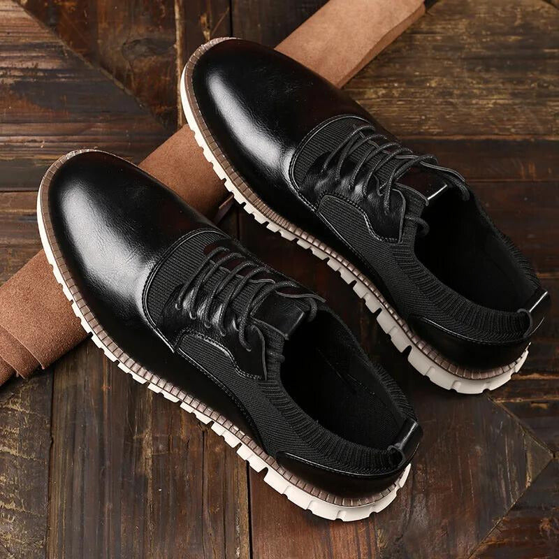 Crispin Men's Leather Lace Up Oxford Shoes 2