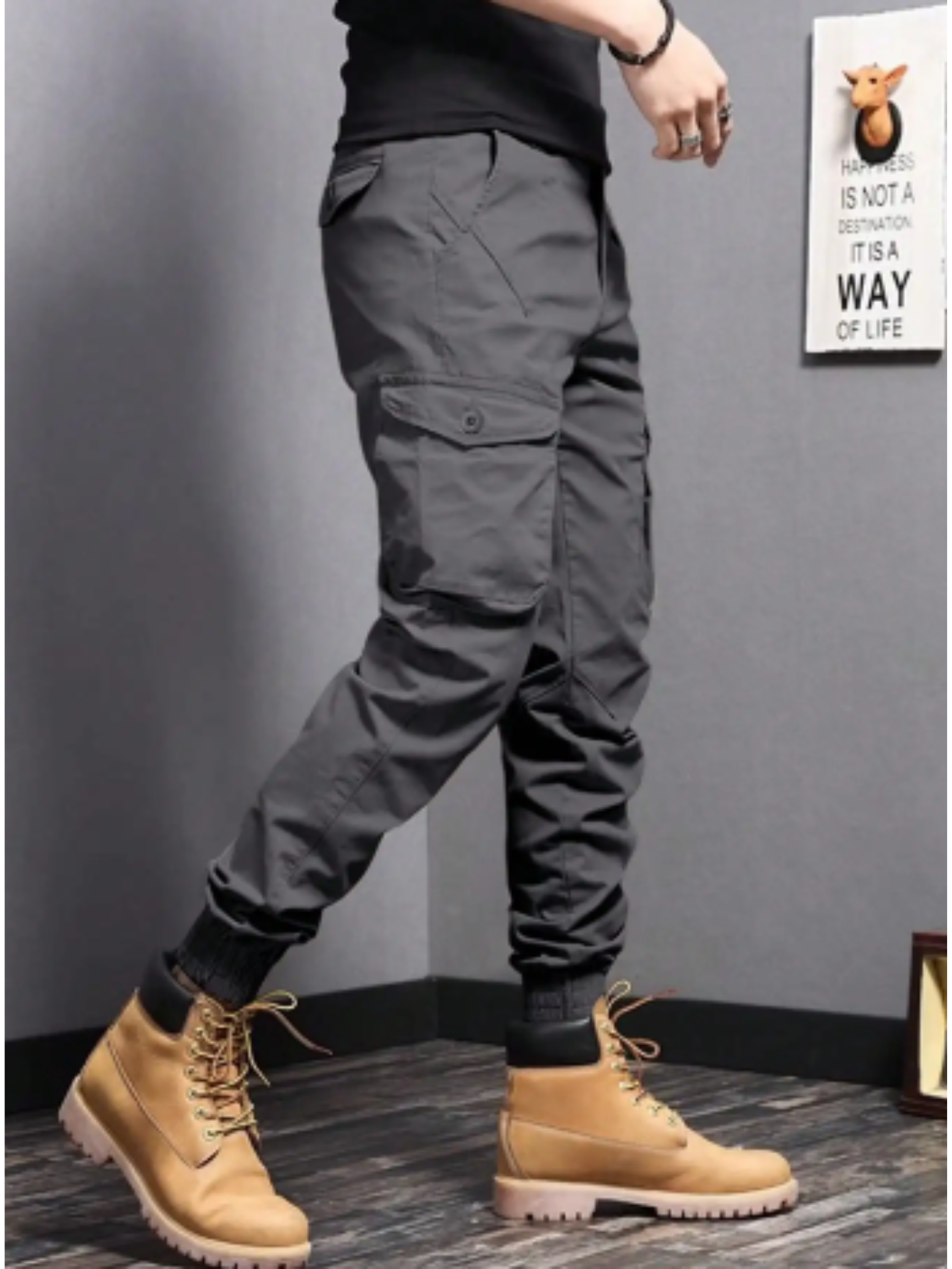 Crispin Men's Slim Fit Cargo Joggers 10