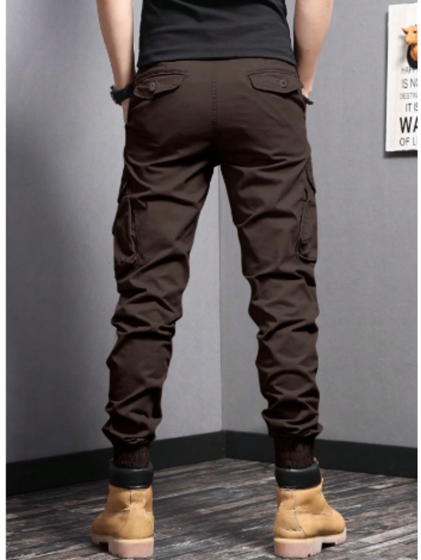 Crispin Men's Slim Fit Cargo Joggers 28