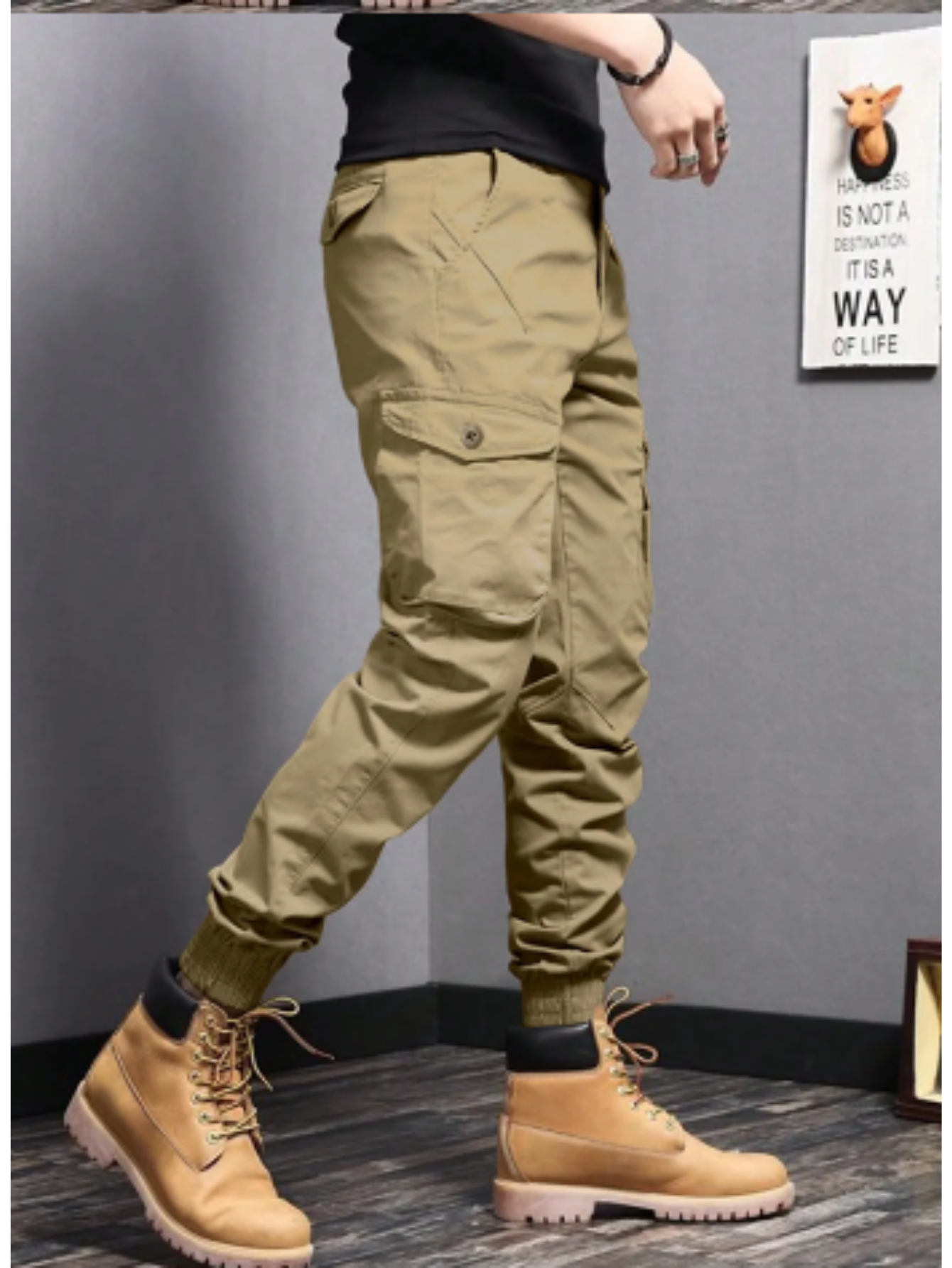 Crispin Men's Slim Fit Cargo Joggers 5