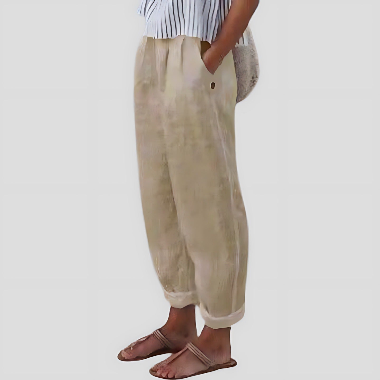 Cropped Tapered Pants