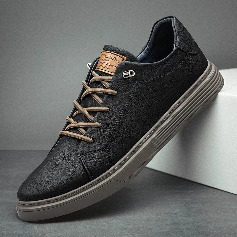 Curtis Men's Leather Lace Up Sneakers 1
