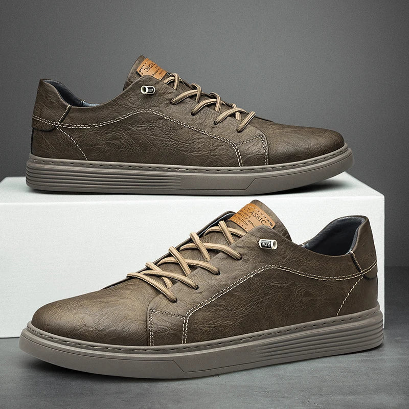 Curtis Men's Leather Lace Up Sneakers 3