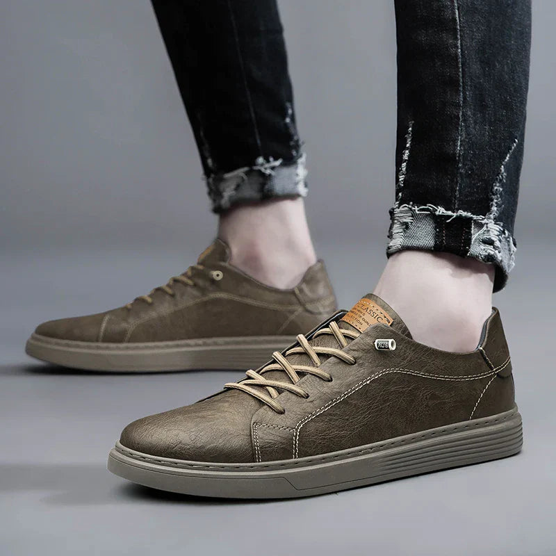 Curtis Men's Leather Lace Up Sneakers 5