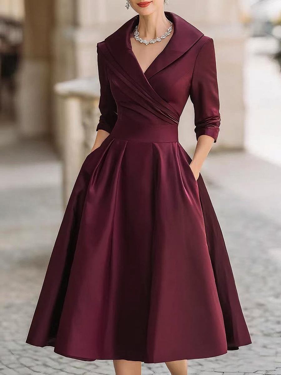 Delphine Women's Wrap Midi Dress 2