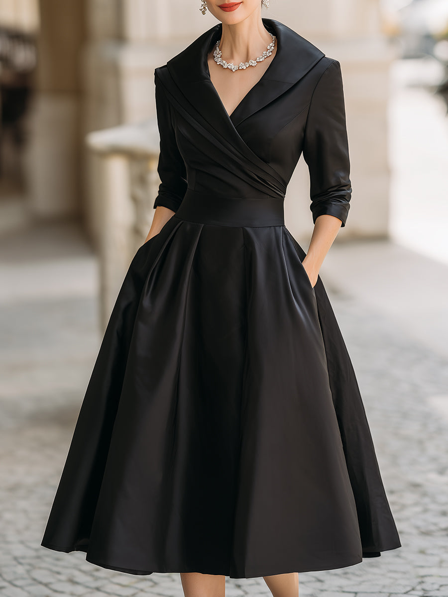 Delphine Women's Wrap Midi Dress 5