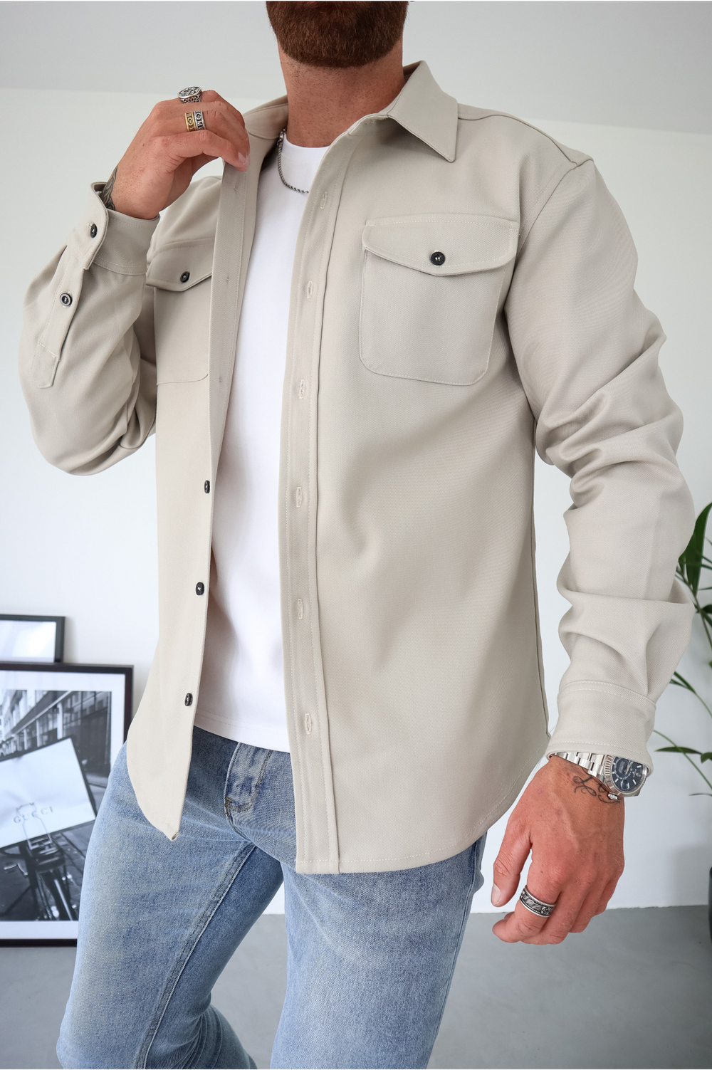 Derek Men's Cotton Shirt Jacket 5