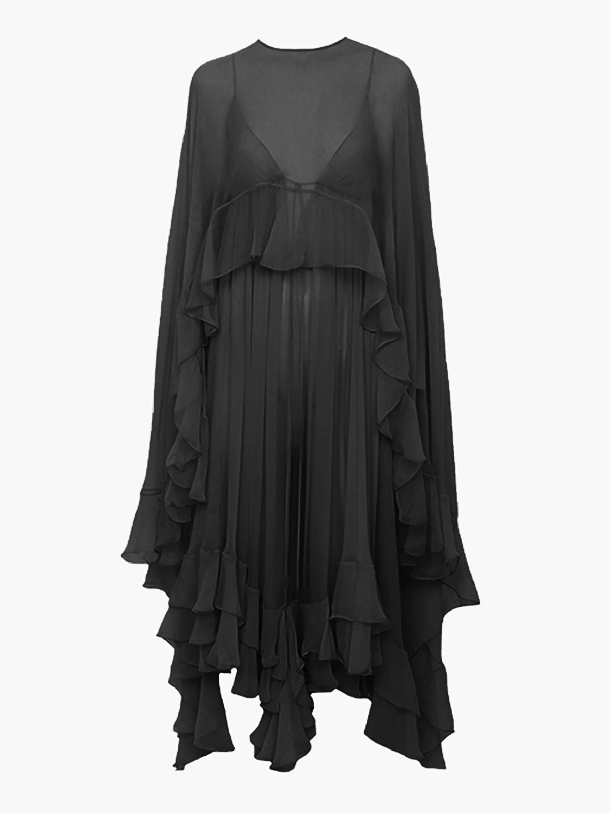 Diana Women's Chiffon Long Sleeve Maxi Dress 8