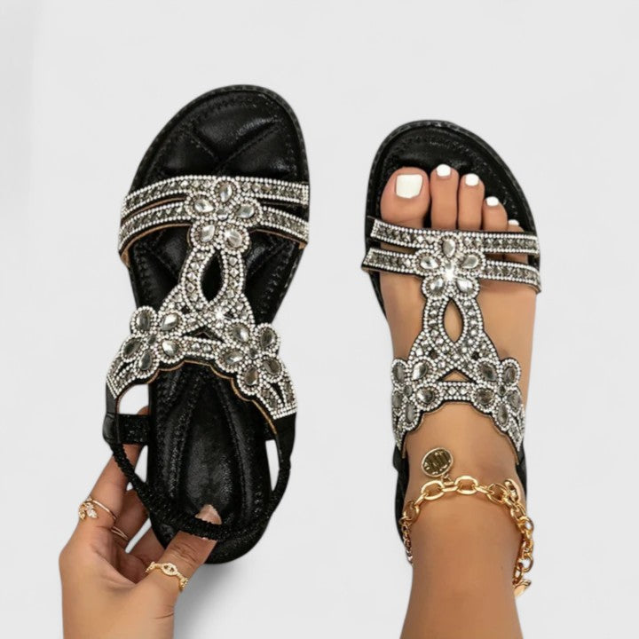 Edith Women's Embellished Flat Sandals 4