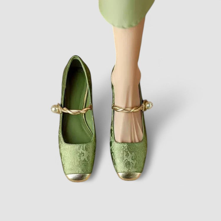 Eleanor Women's Leather Mary Jane Flats 3