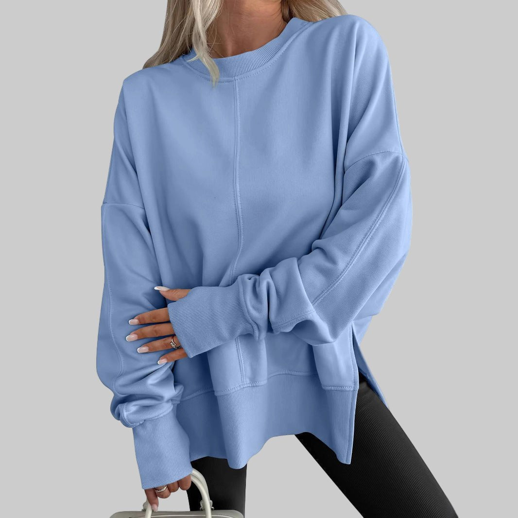Women's Oversized Crewneck Sweatshirt - Blue