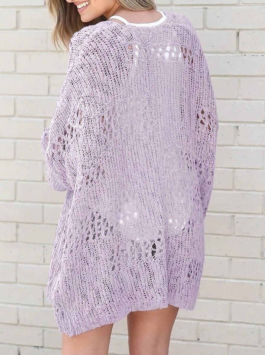 Women's Oversized Crochet Cardigan