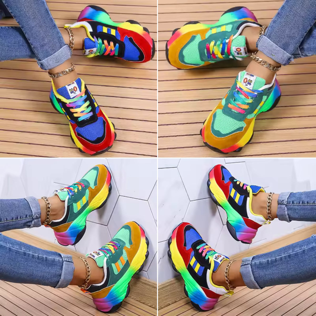 Women's Suede Platform Sneakers