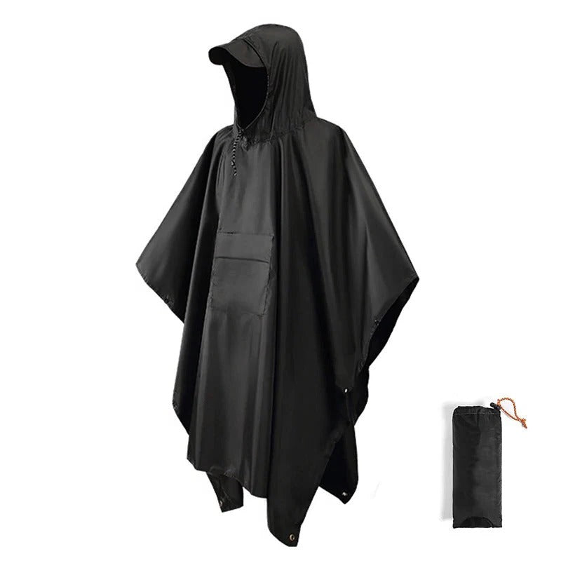 Elena Unisex Waterproof Hooded Rain Poncho 1