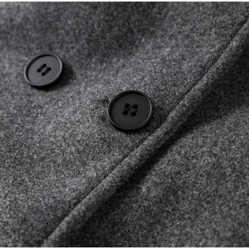 Women's Wool Double-Breasted Trench Coat