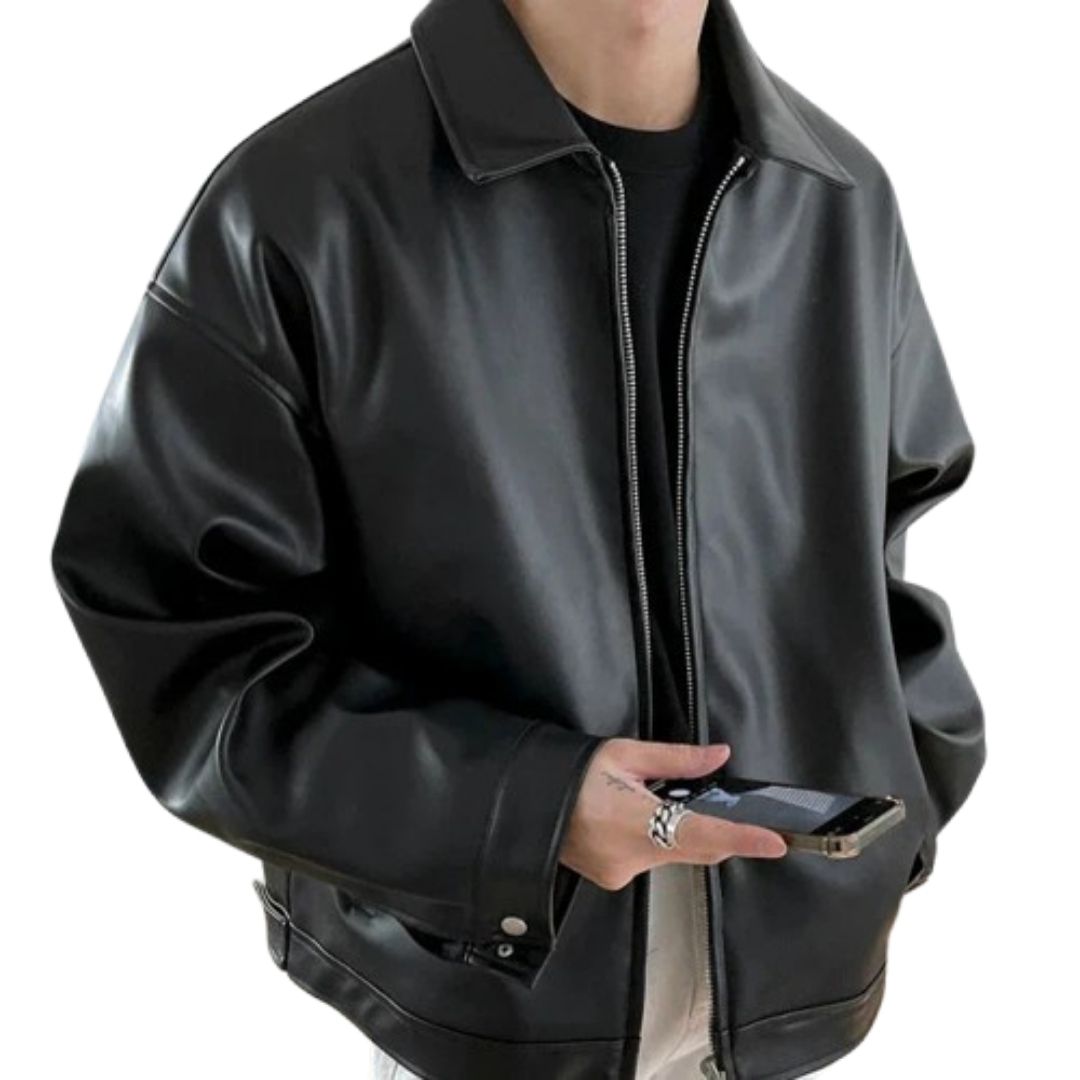 Elliot Men's Leather Bomber Jacket 1