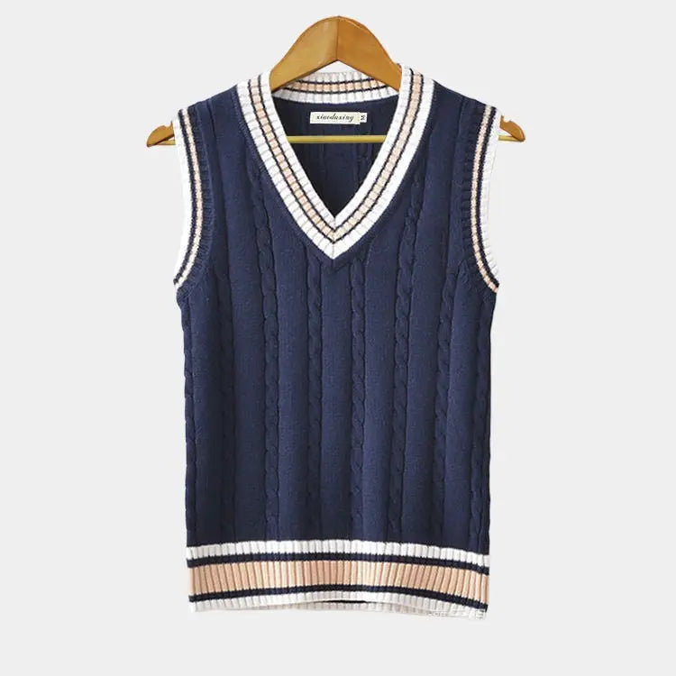 Elliott Men's Cable Knit Sleeveless Sweater 2