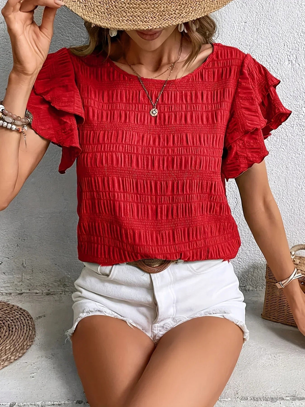 Women's Blouse - Red