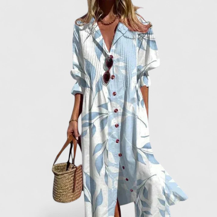 Emily Women's Printed Midi Shirt Dress 1