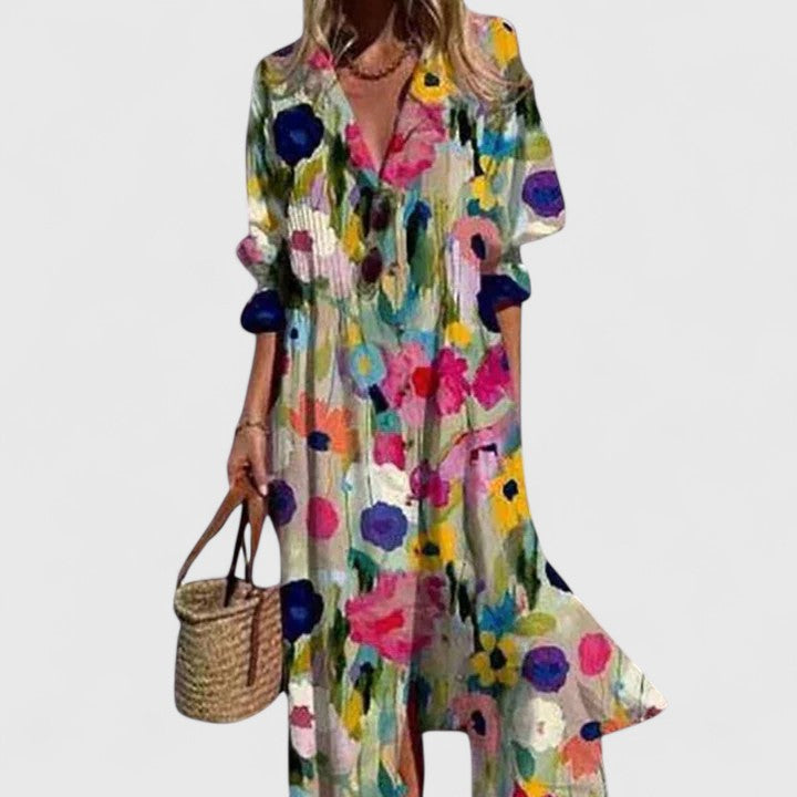 Emily Women's Printed Midi Shirt Dress 3