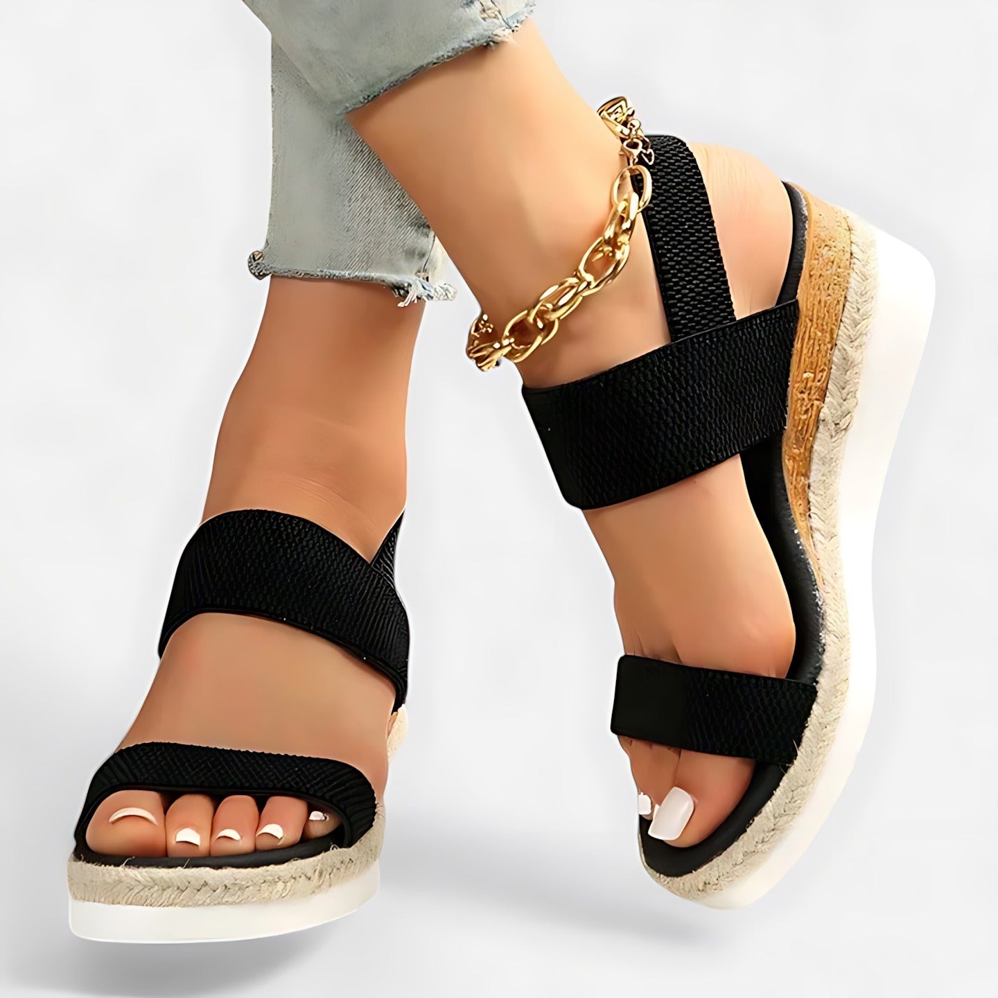 Espadrille Wedge Platform Sandals