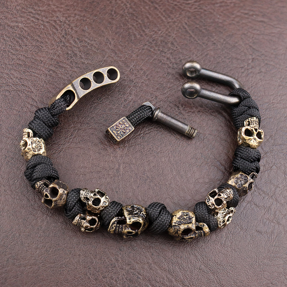 Eugene Men's Skull Paracord Bracelet 2