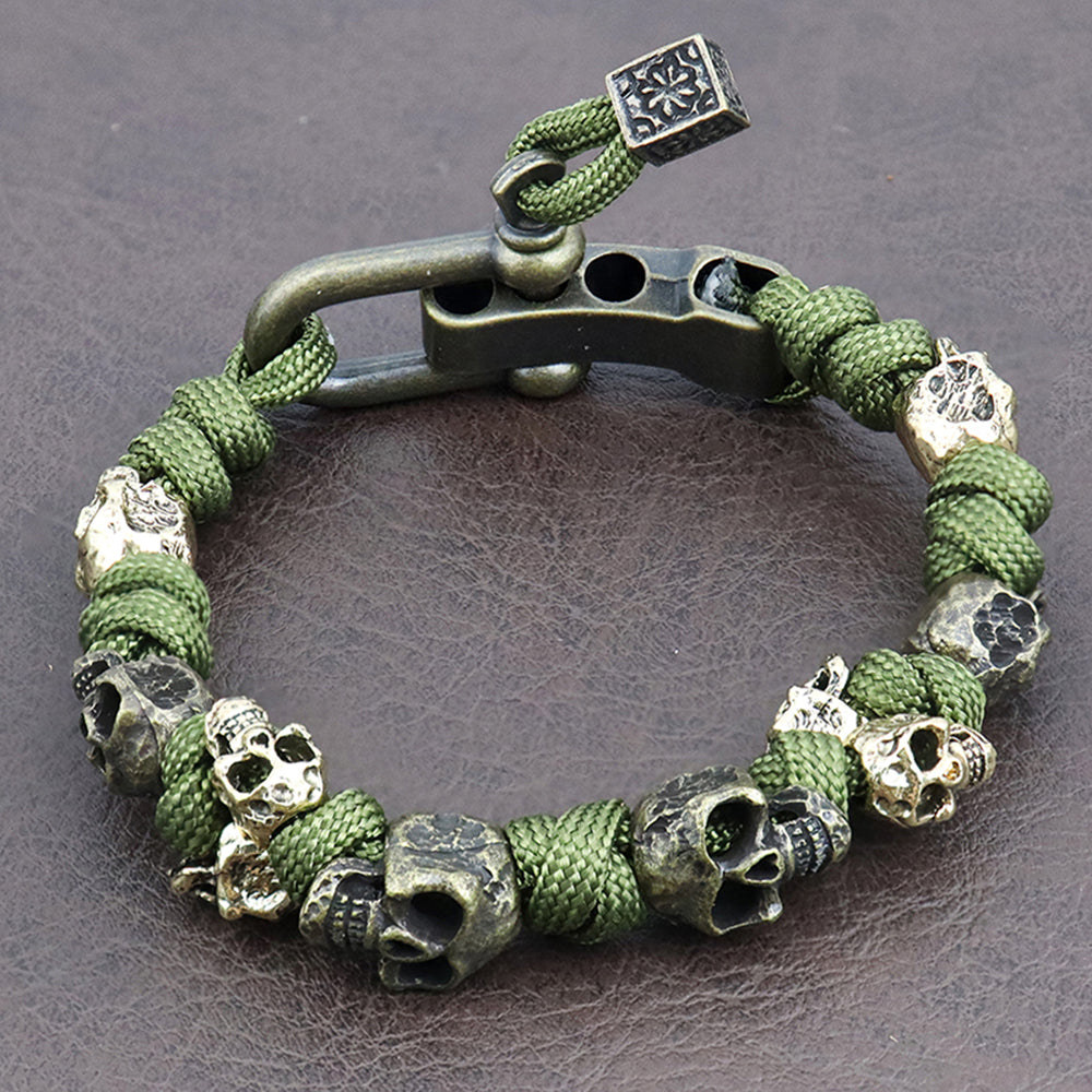Eugene Men's Skull Paracord Bracelet 4