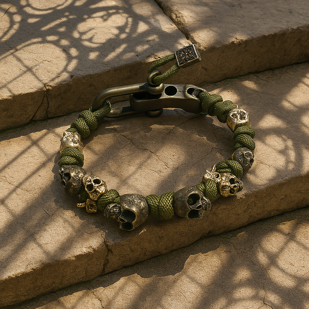 Eugene Men's Skull Paracord Bracelet 7