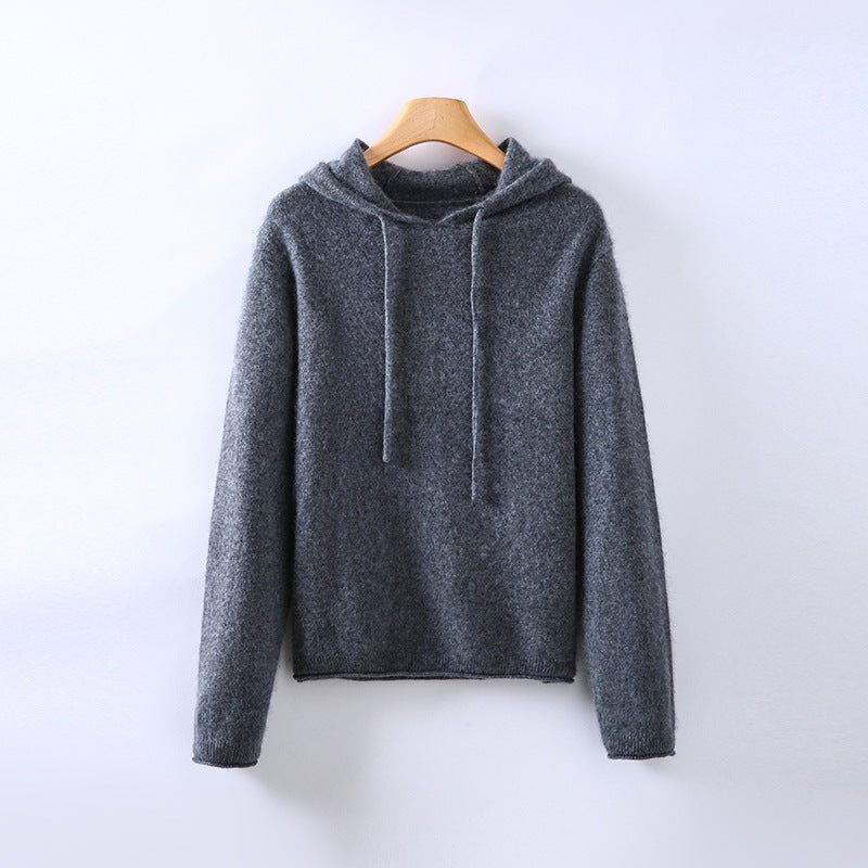 Women's Brushed Cropped Hoodie - Gray