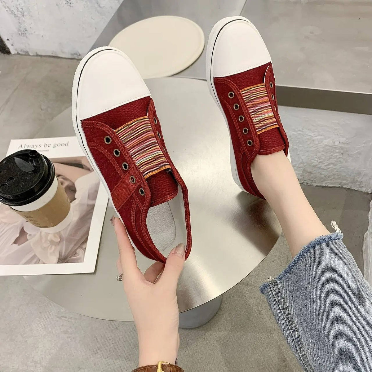 Women's Canvas Slip-On Sneakers