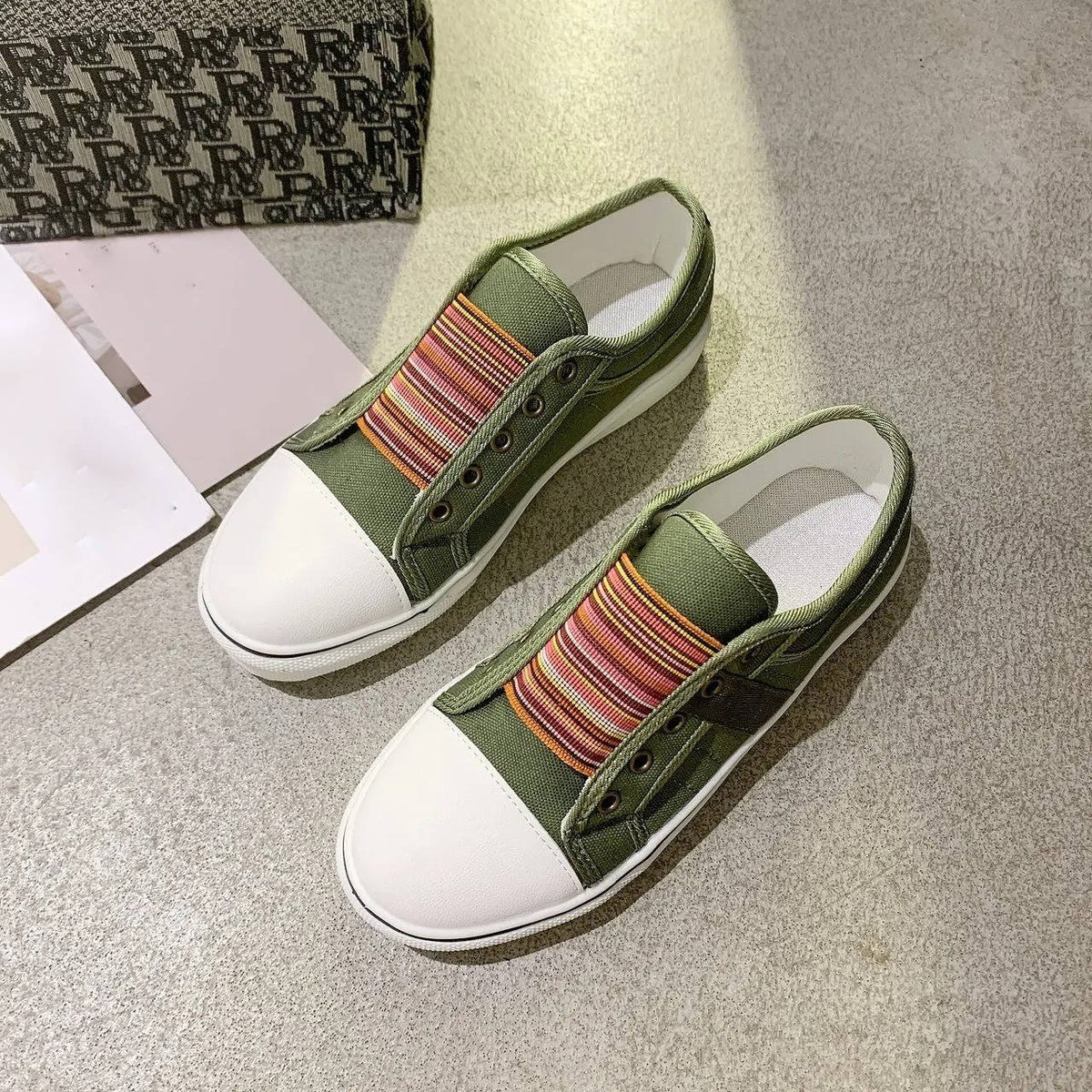 Women's Canvas Slip-On Sneakers