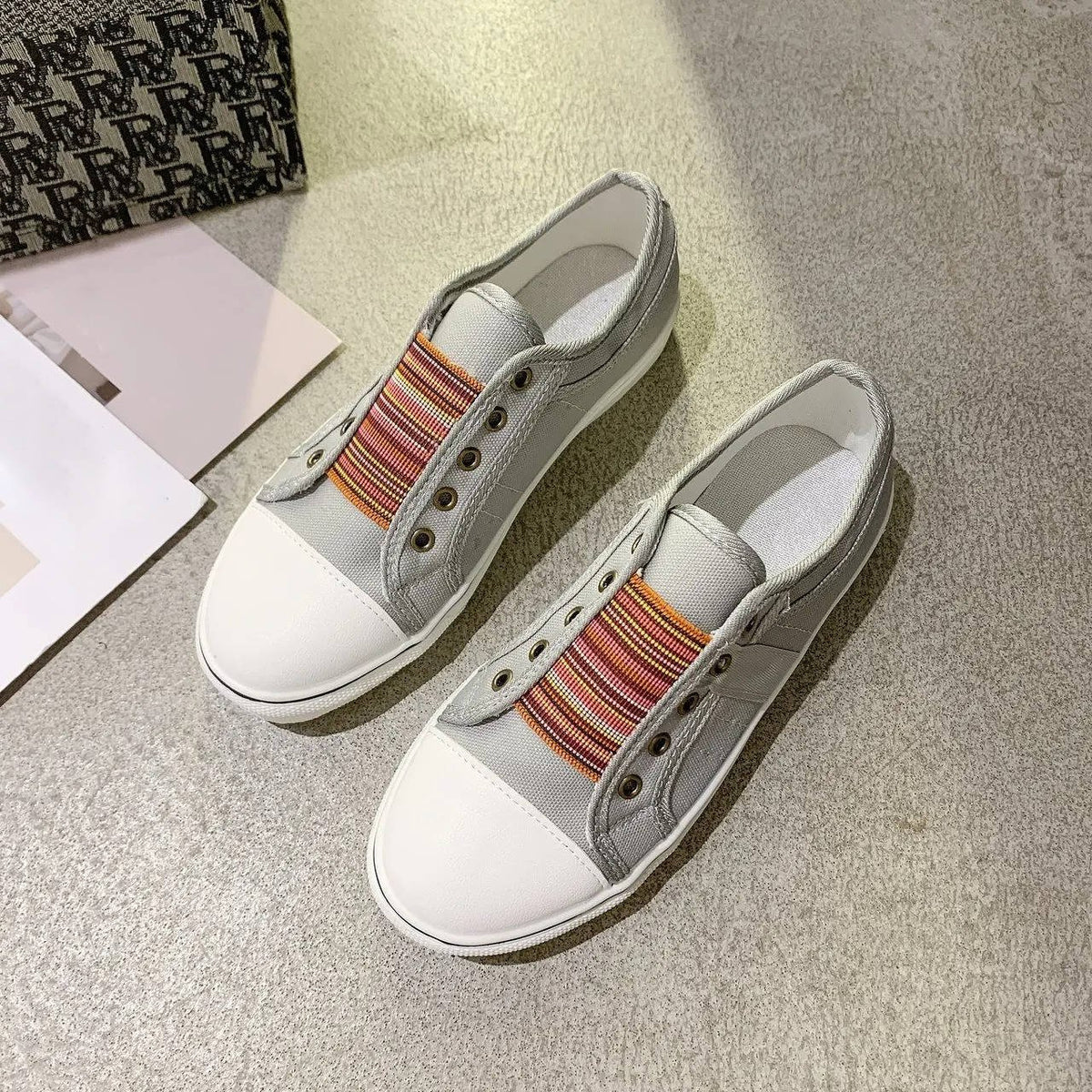 Women's Canvas Slip-On Sneakers