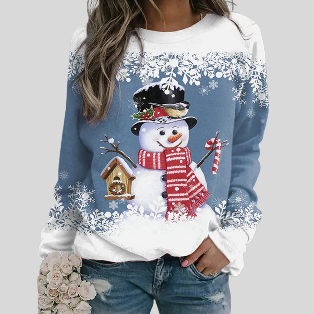 Women's Pullover Sweatshirt - Blue