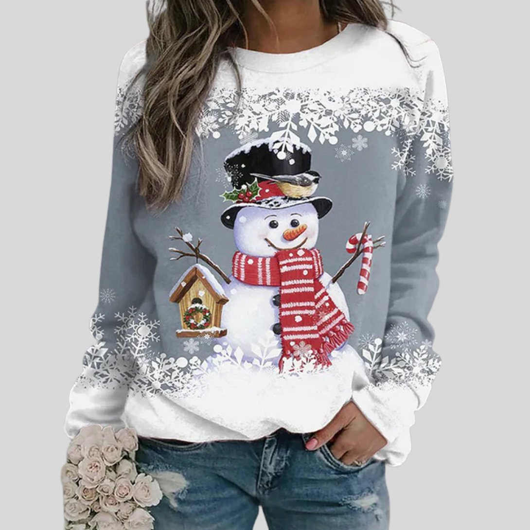 Women's Pullover Sweatshirt - Gray