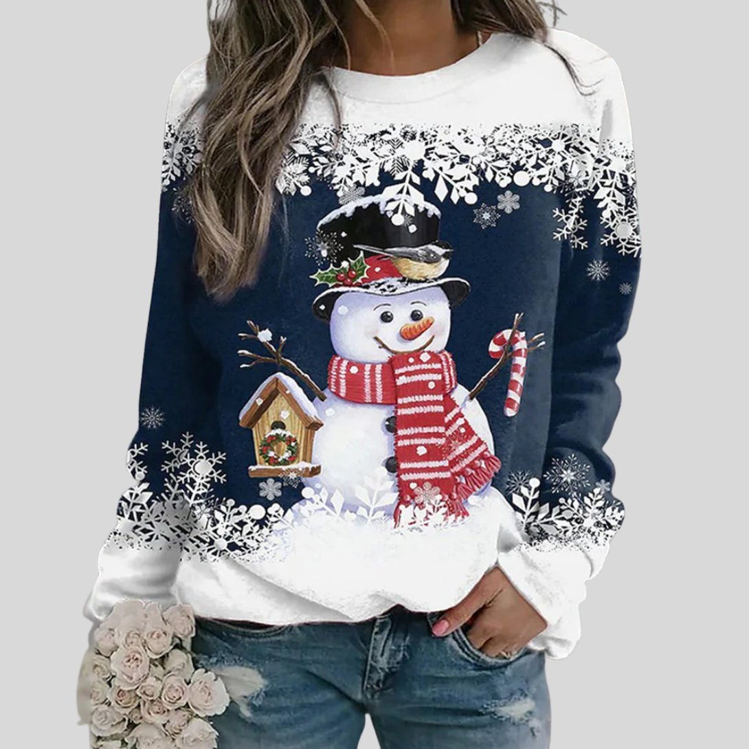 Women's Pullover Sweatshirt - Marine Blue