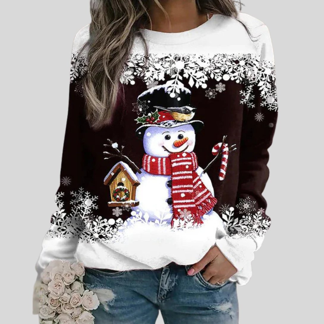 Women's Pullover Sweatshirt - Coffee