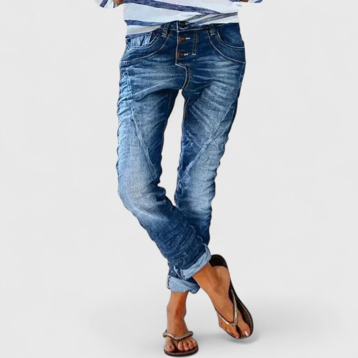 Women's Skinny Jeans - Medium Blue