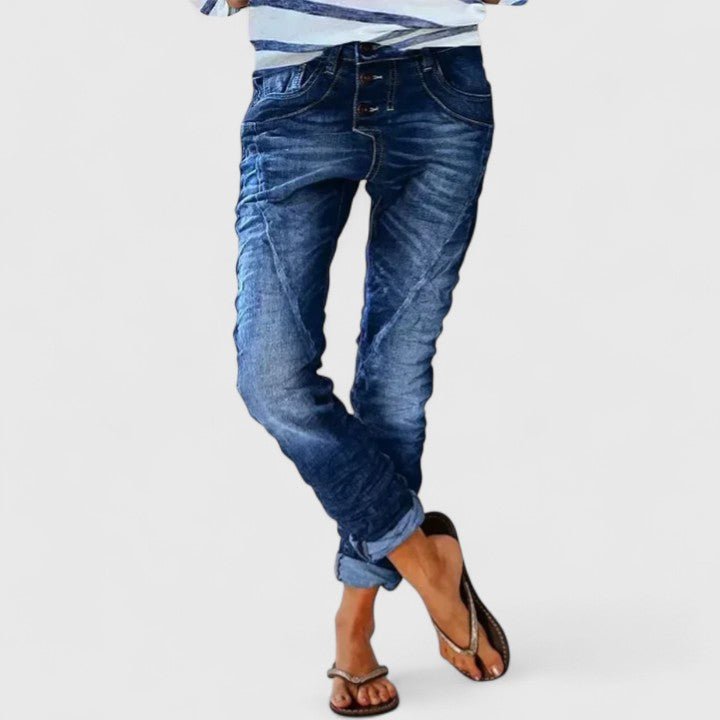 Women's Skinny Jeans - Dark Blue