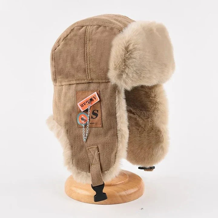 Evie Unisex Fur Lined Trapper Hat 1