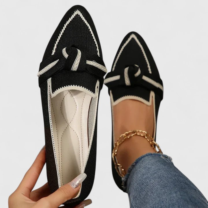 Evie Women's Pointed Toe Bow Loafers 4