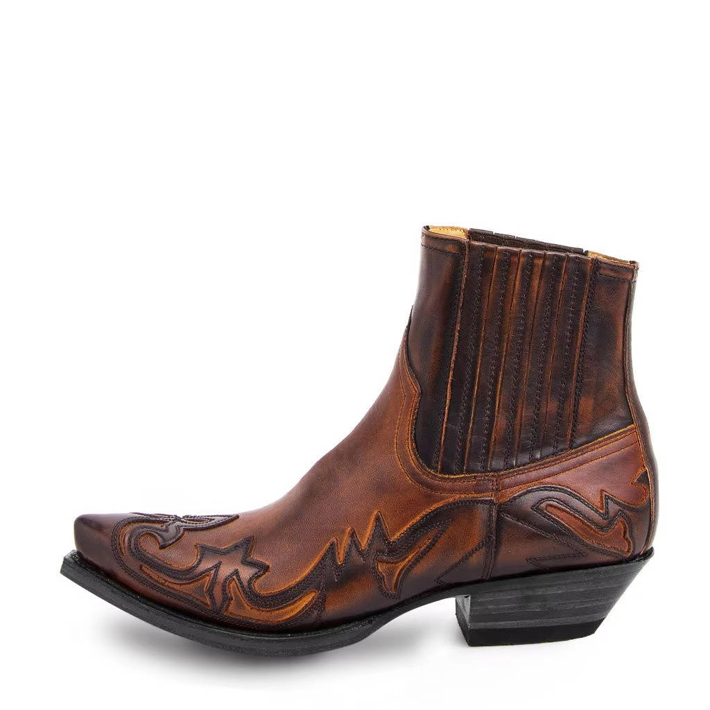 Felicity Women's Leather Western Ankle Boots 12