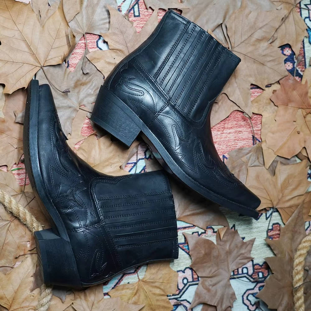 Felicity Women's Leather Western Ankle Boots 8