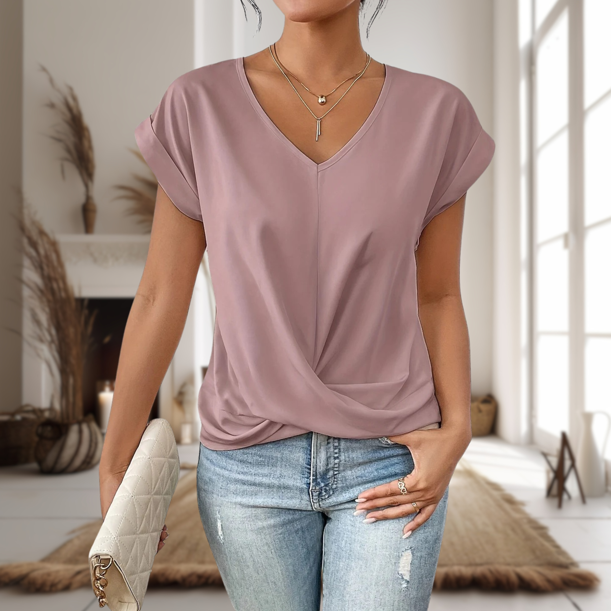 Florence Women's V-Neck T-Shirt 2