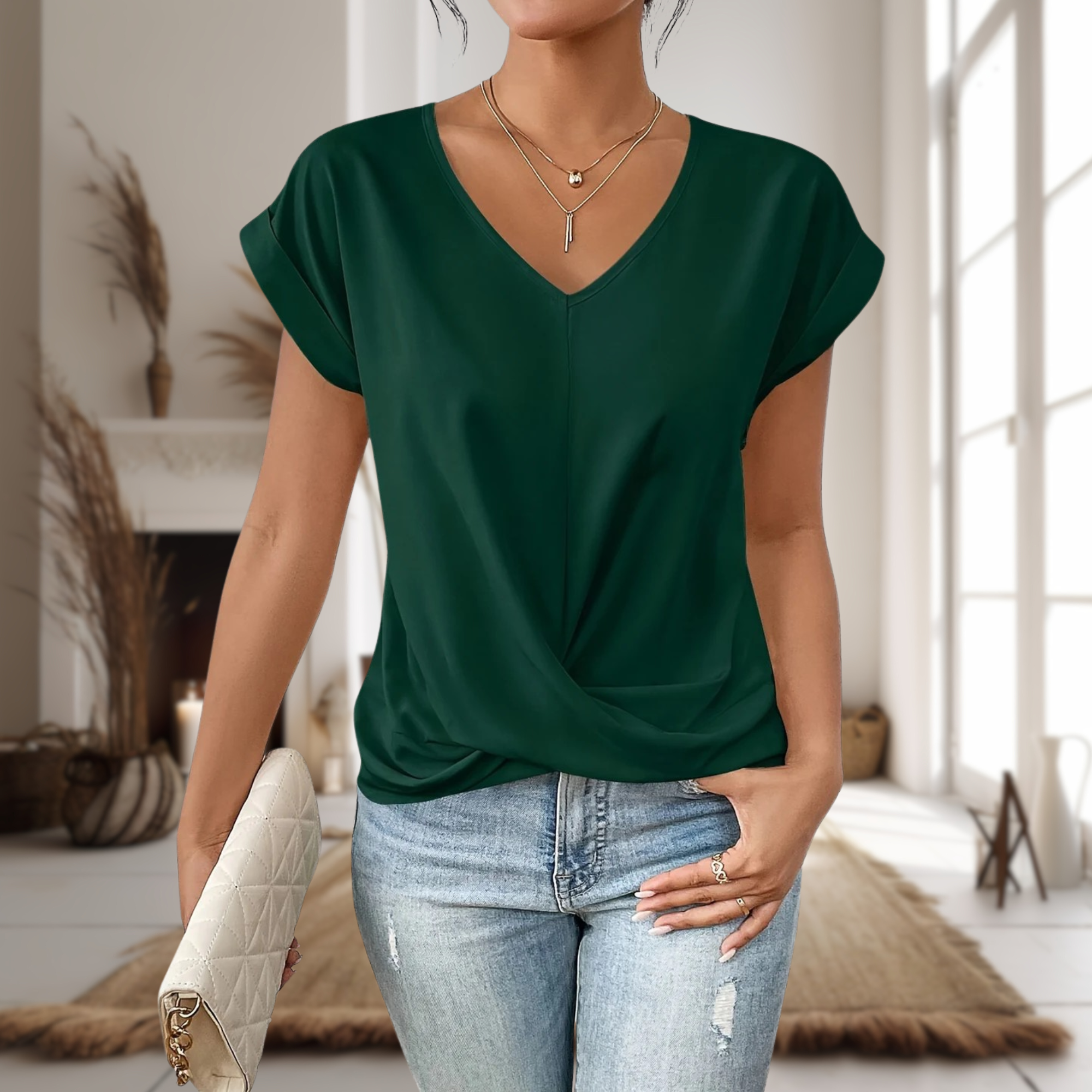 Florence Women's V-Neck T-Shirt 7