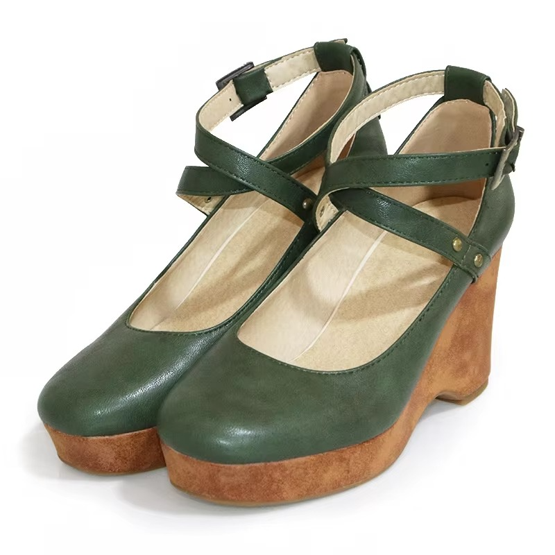 Frances Women's Leather Platform Heels 6