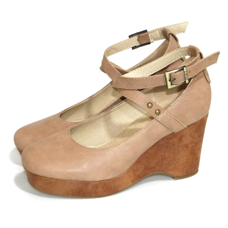 Frances Women's Leather Platform Heels 7